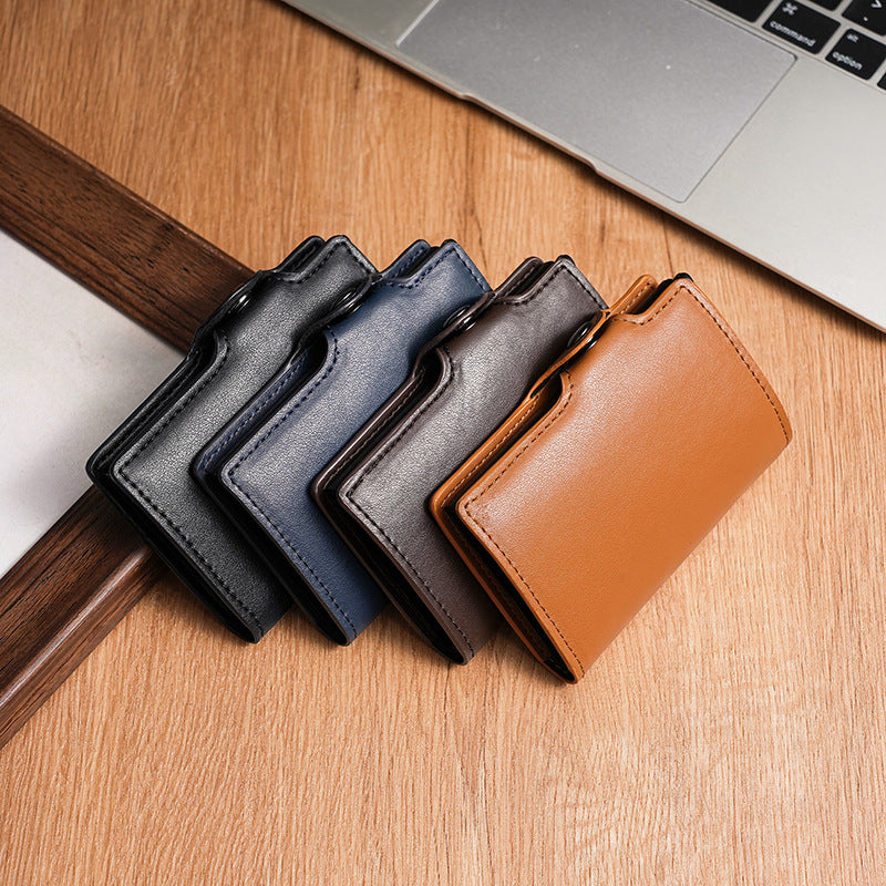 Automatic elastic card type aluminum box card package