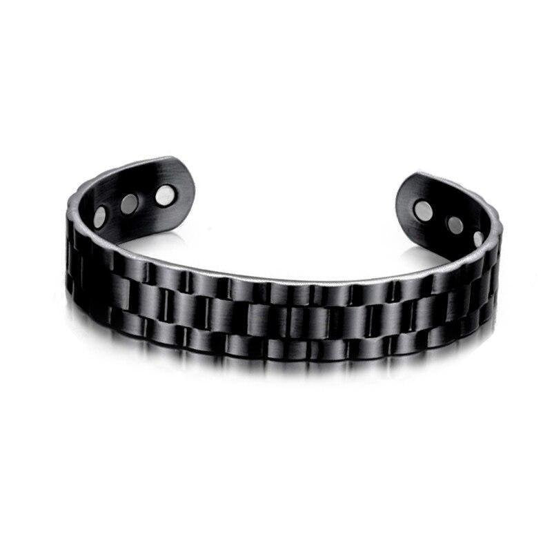 Adjustable Magnetic Geometric Grid Bracelet