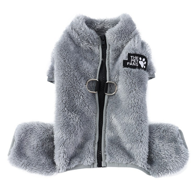 Fleece Lined Cable Knit Four Leg Dog Suit
