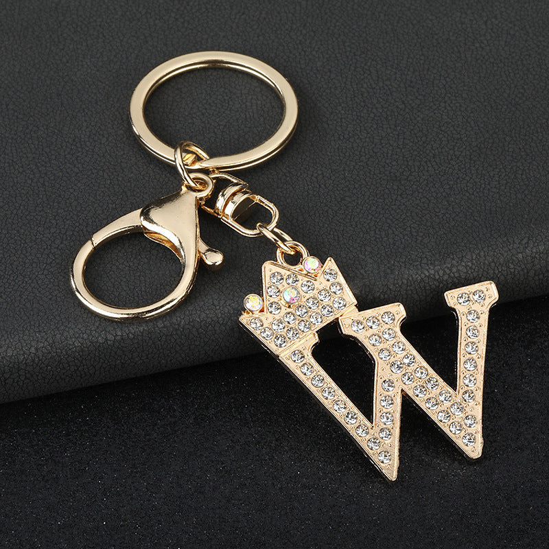 Fashion Zinc Alloy Letter Keychain Pendant