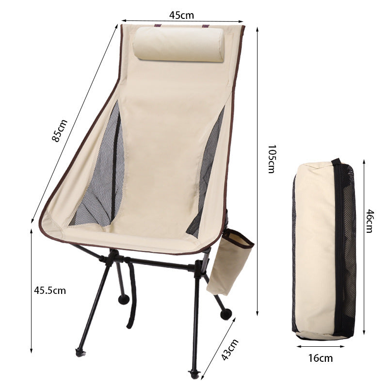Portable Foldable Aluminum Moon Chair