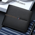 Genuine leather short wallet