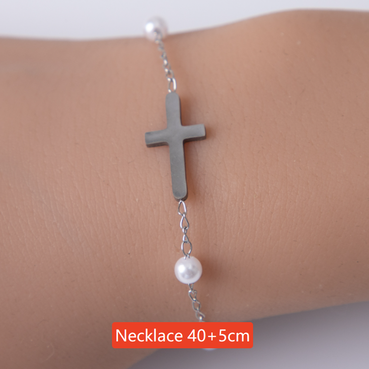 Religious Cross Stainless Steel Jewelry Bracelet