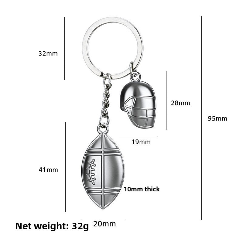 Ball-shaped keychain