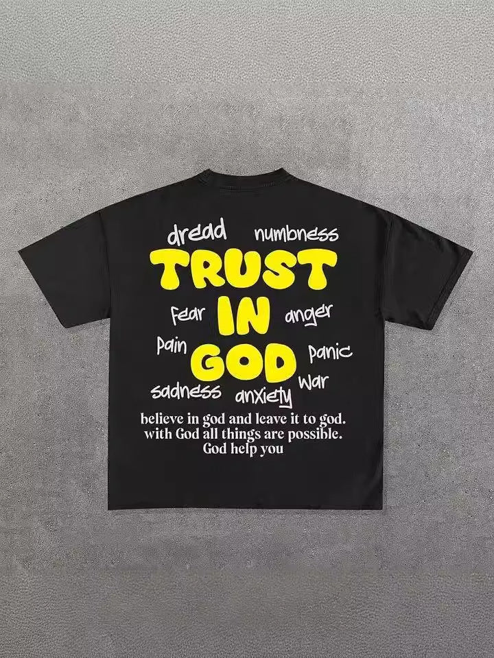 Graphic Print Loose-Fit Men's T-Shirt