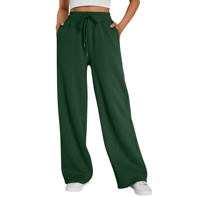 Unisex Loose Fit Polyester Long Pants