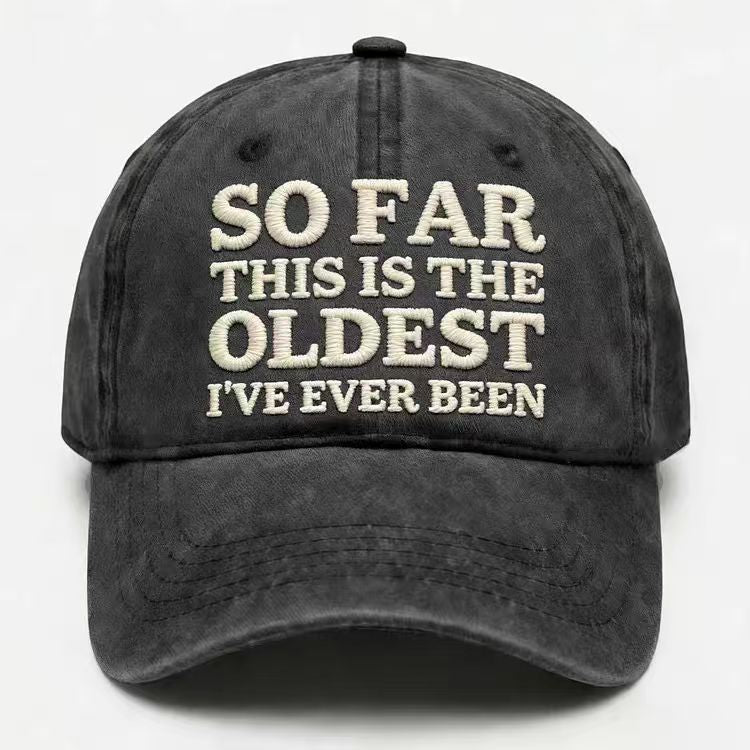 Vintage Washed Embroidered Baseball Cap