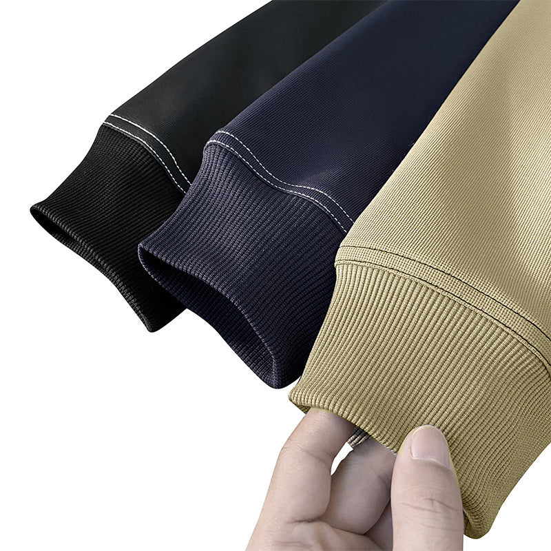 Unisex Stand Collar Sweatshirt and Pants