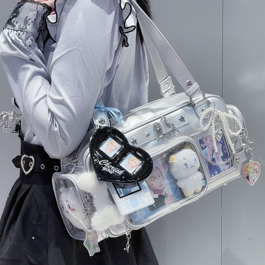Transparent Square Crossbody Bag