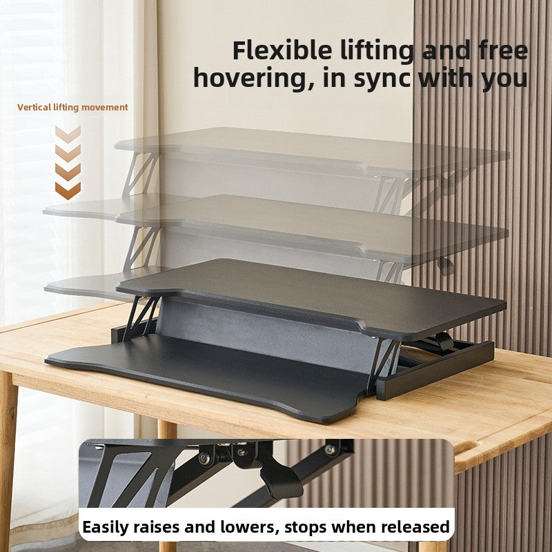 Pneumatic Height Adjustable Standing Desk with Magnetic Surface