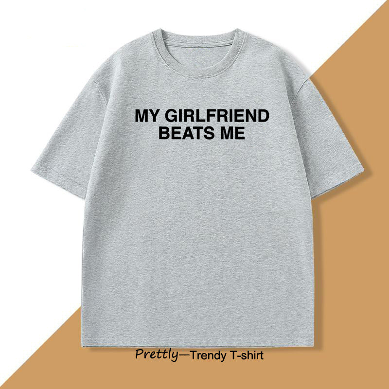 Humorous Graphic Cotton T-Shirt for Men
