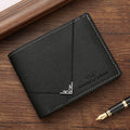 Mens Geometric Embossed PU Leather Wallet