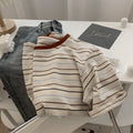 Retro Striped Cotton Tshirt