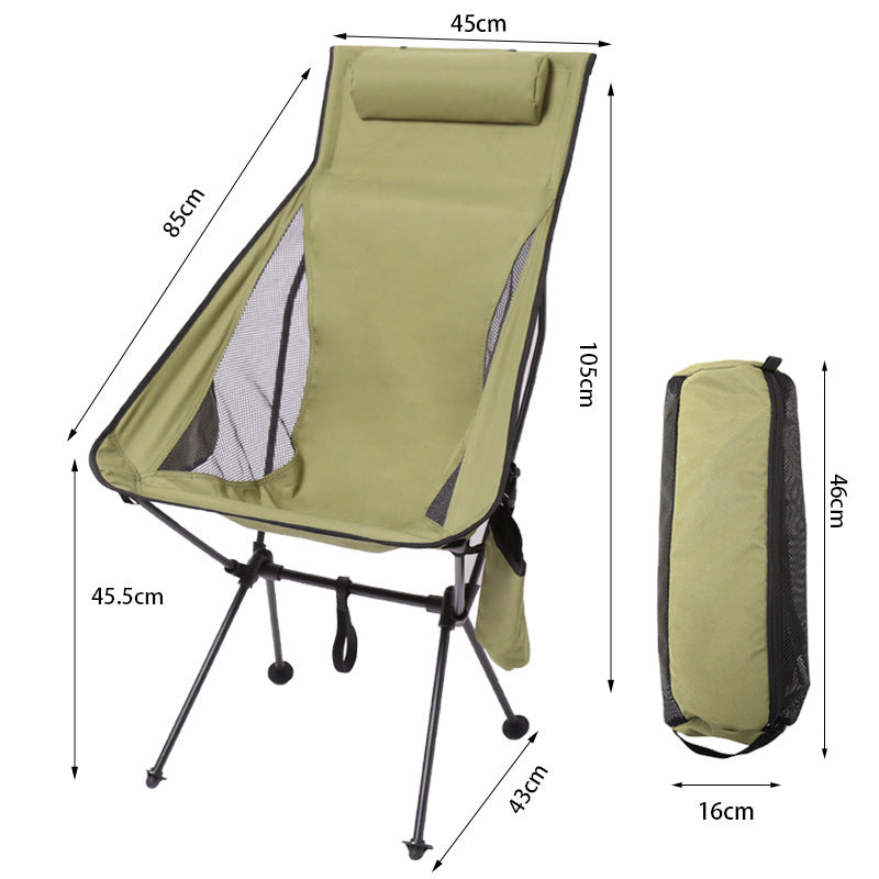 Portable Foldable Aluminum Moon Chair
