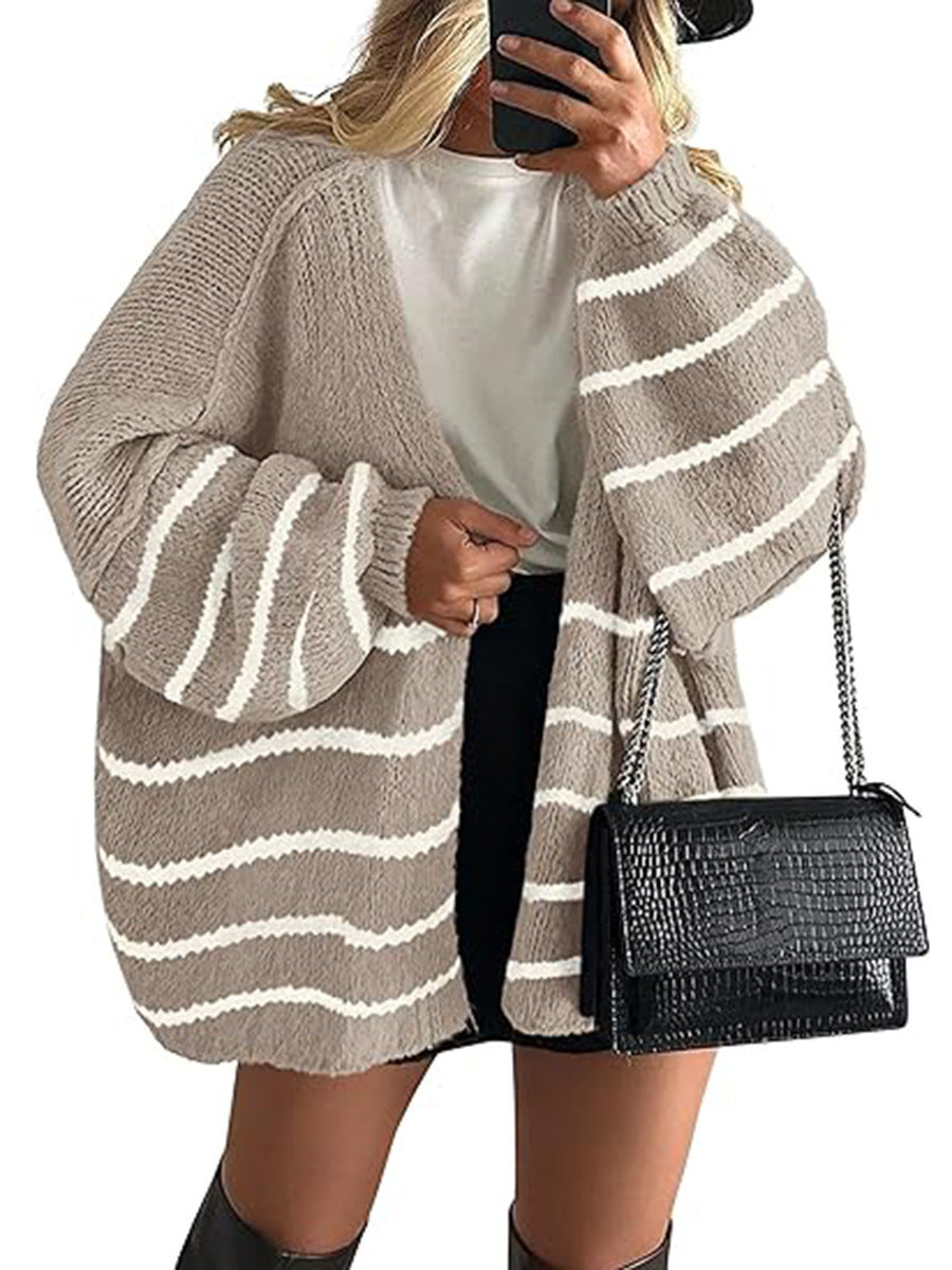 Womens Knitted Cardigan Loose Fit