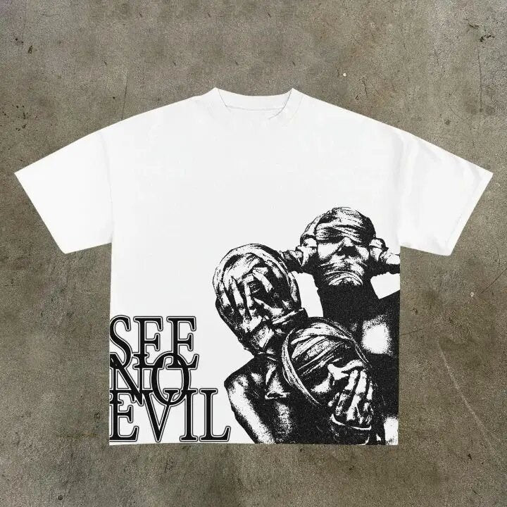 Graphic Print Loose-Fit Men's T-Shirt