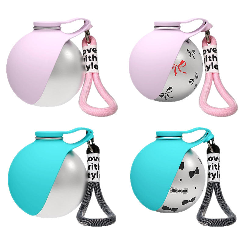 Foldable Stainless Steel Pet Water Bottle