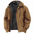 Mens Fleece-Lined Hooded Jacket