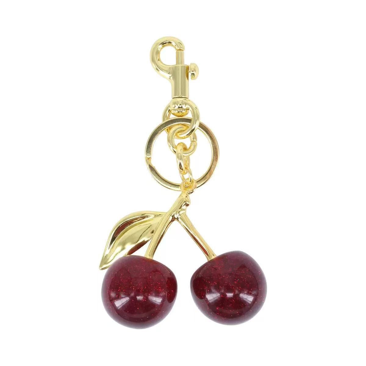 Cherry Keychain Bag Charm Metal Pendant