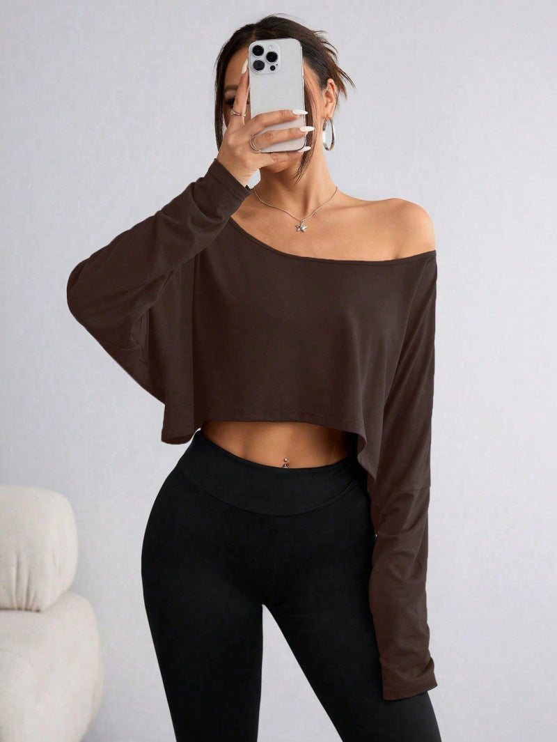 Womens Off Shoulder Loose Fit Tshirt