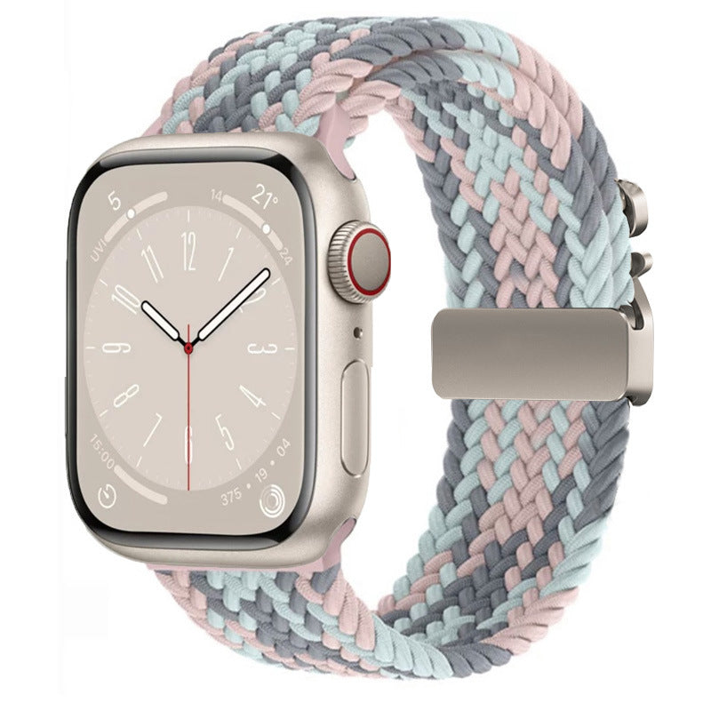 Braided Nylon Apple Watch Strap with Parachute Buckle