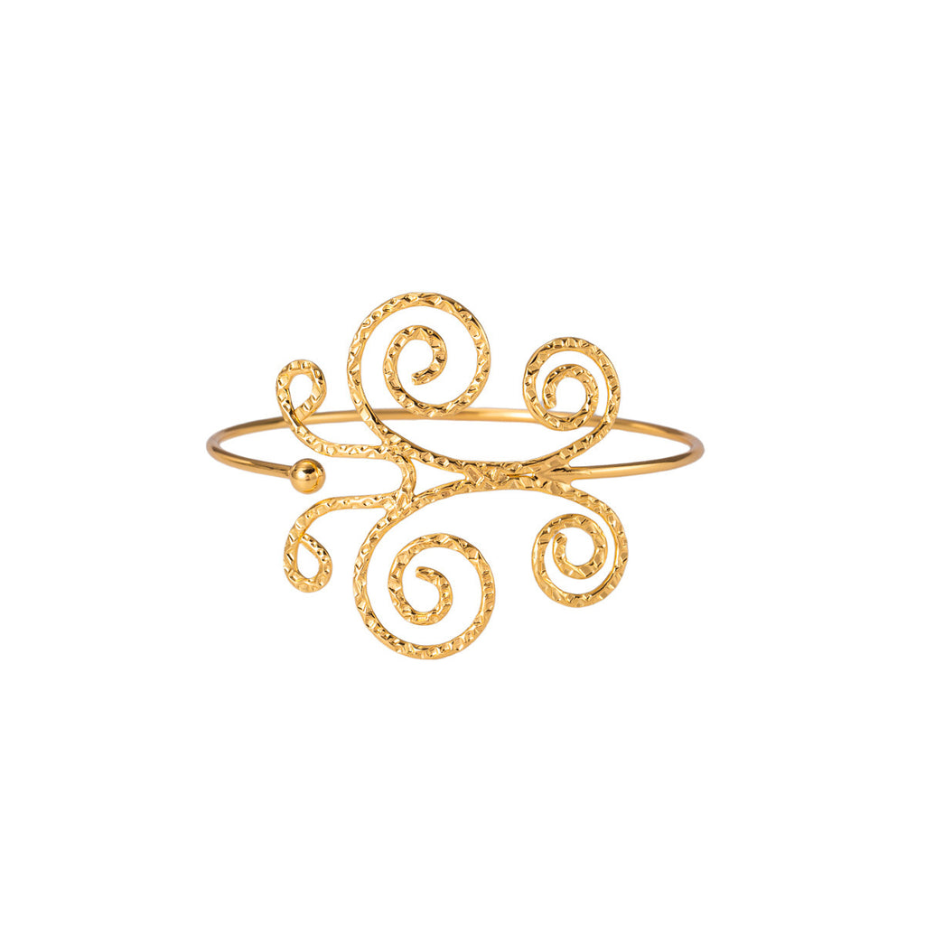 Elegant butterfly-shaped open-arm bracelet