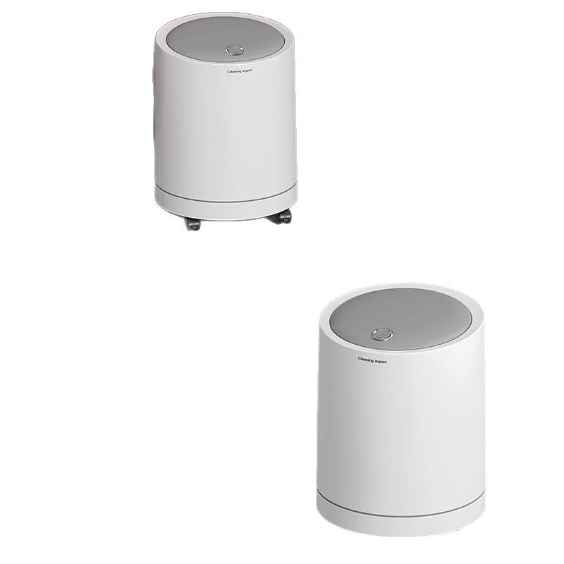 Press-Type Lid Trash Can with 18L Capacity