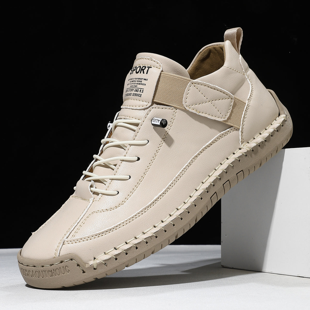 Popular Cross-Border Large-Size Unisex Mid-Top Martin Boots Outdoor Casual Shoes Workwear Stitched Men's Shoe