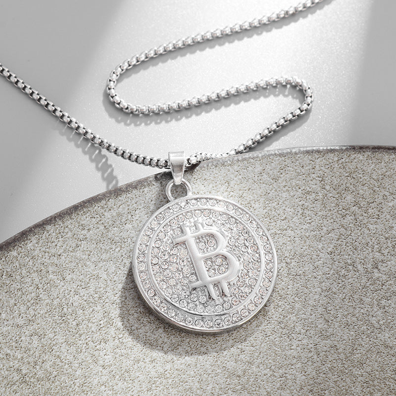 Letter Pendant Necklace with Vintage Chain