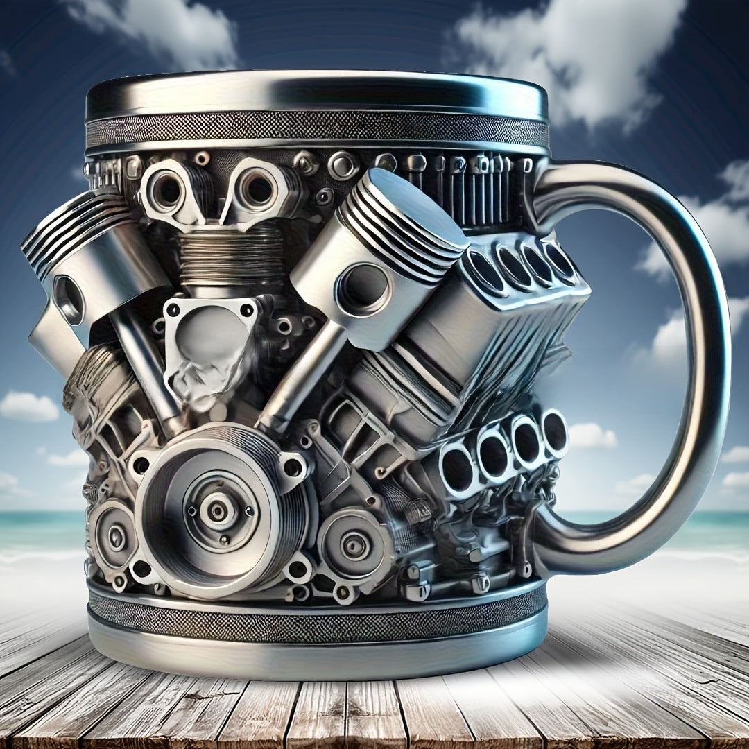 Creative Resin Coated Stainless Steel Mug