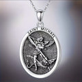 Men's Elliptical Angel Wings Necklace