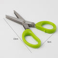 Kitchen Stainless Steel Onion Scissors, Multifunctional Cilantro Accessories Scissors