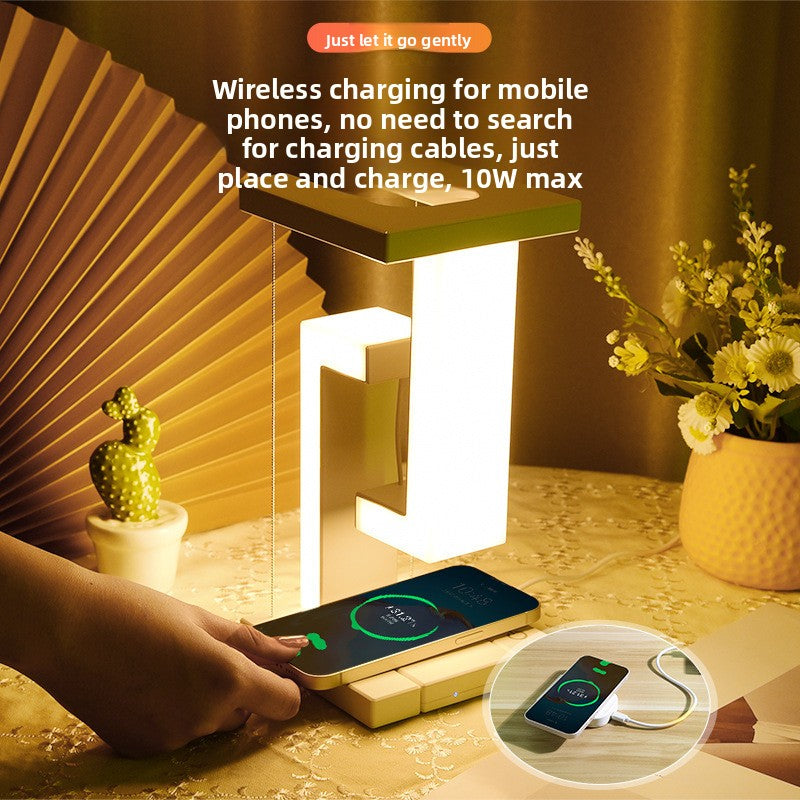Suspended Wireless Charging LED Table Lamp