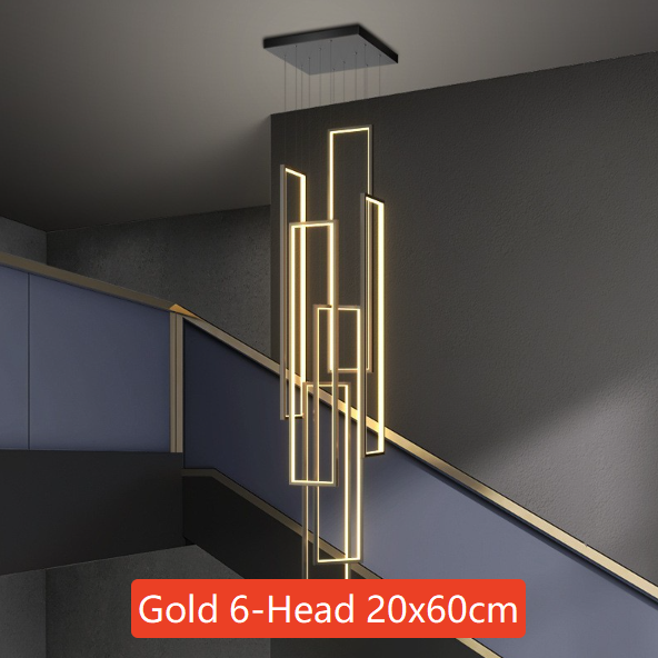 Modern Rectangular LED Chandelier