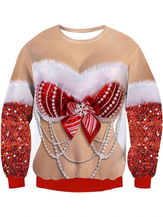 Christmas Animal Print Sweatshirt