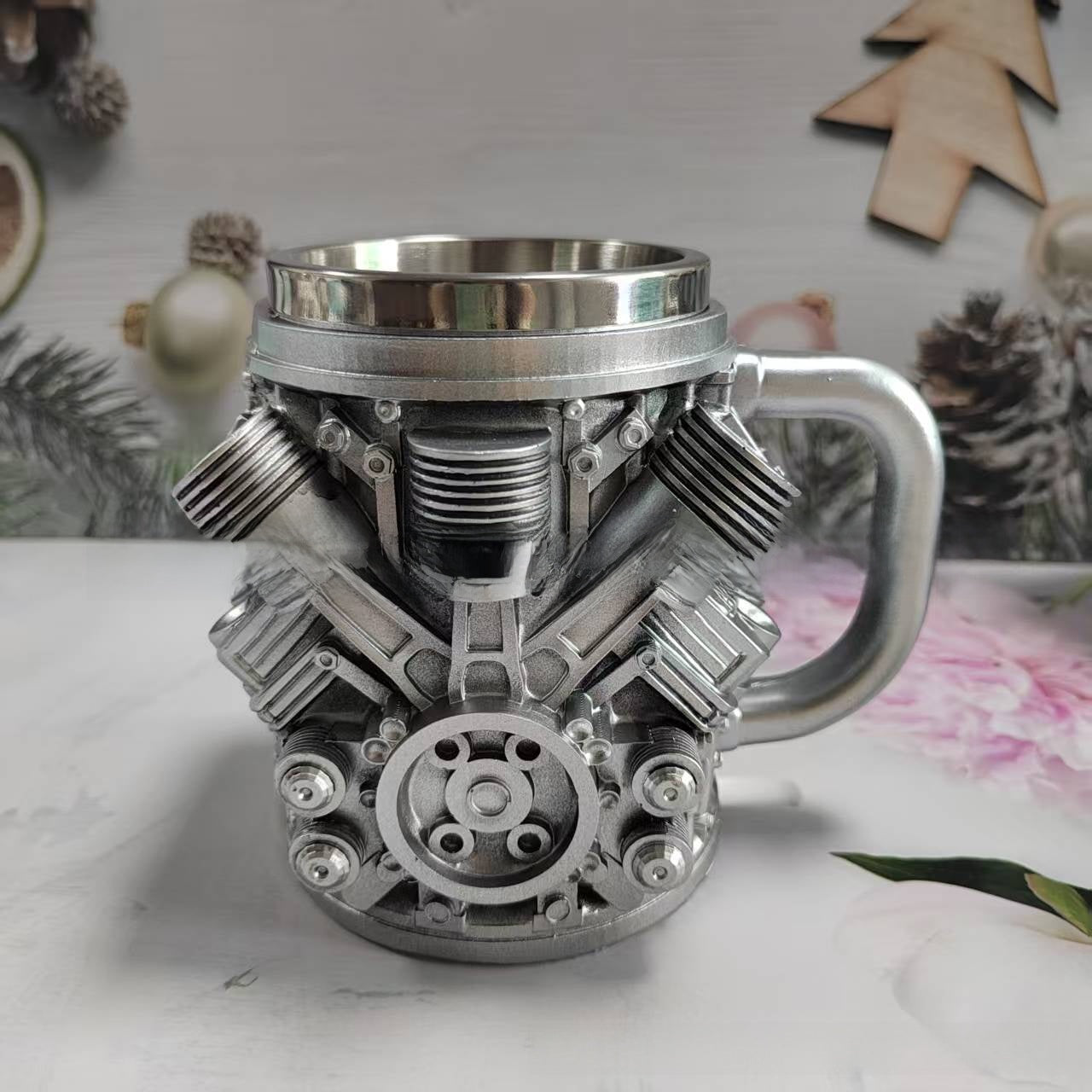 Creative Resin Coated Stainless Steel Mug