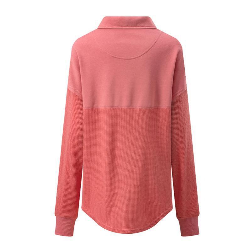Zipper V Neck Hooded Sweatshirt