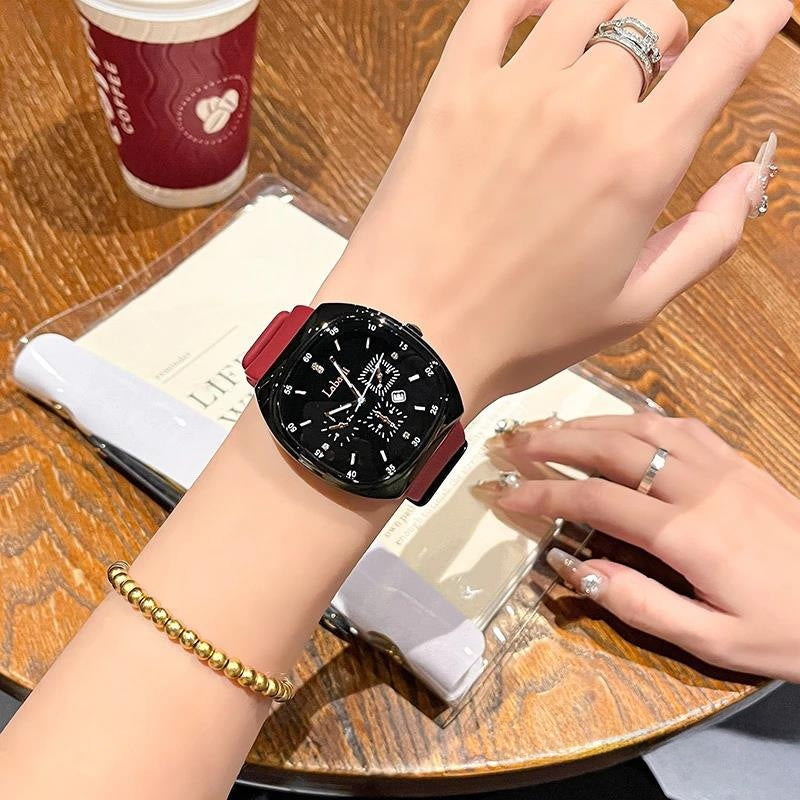 Simple Vintage Style Silicone Unisex Watch