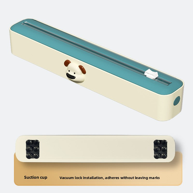 Adjustable Kitchen Wrap Cutter with Storage