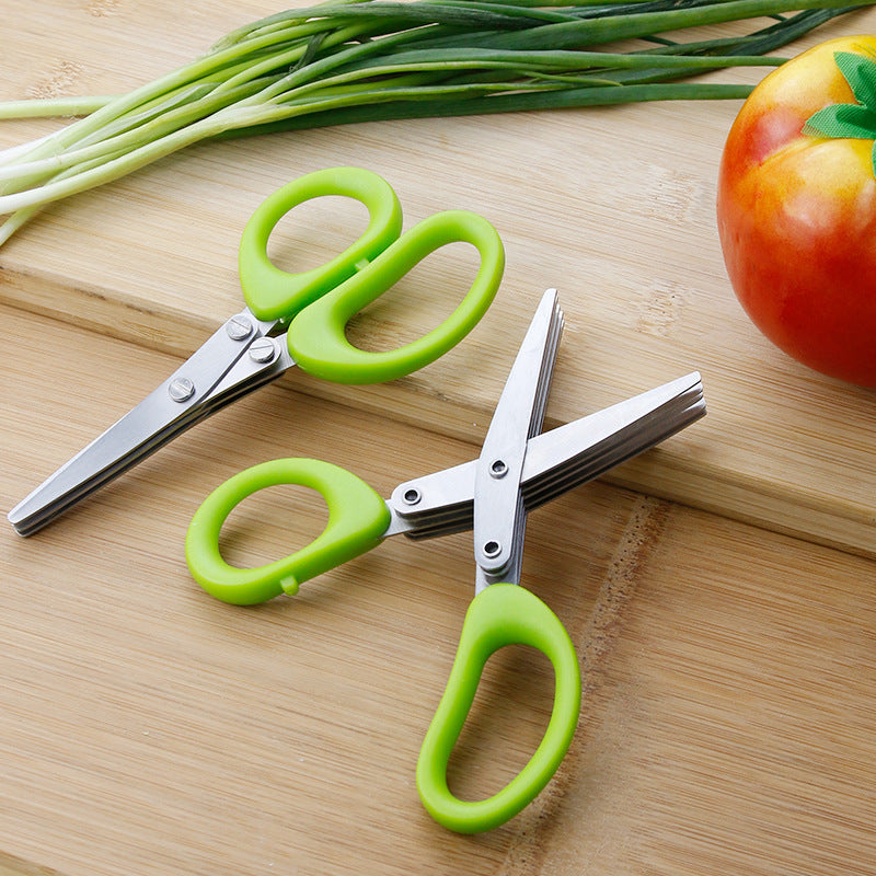 Kitchen Stainless Steel Onion Scissors, Multifunctional Cilantro Accessories Scissors