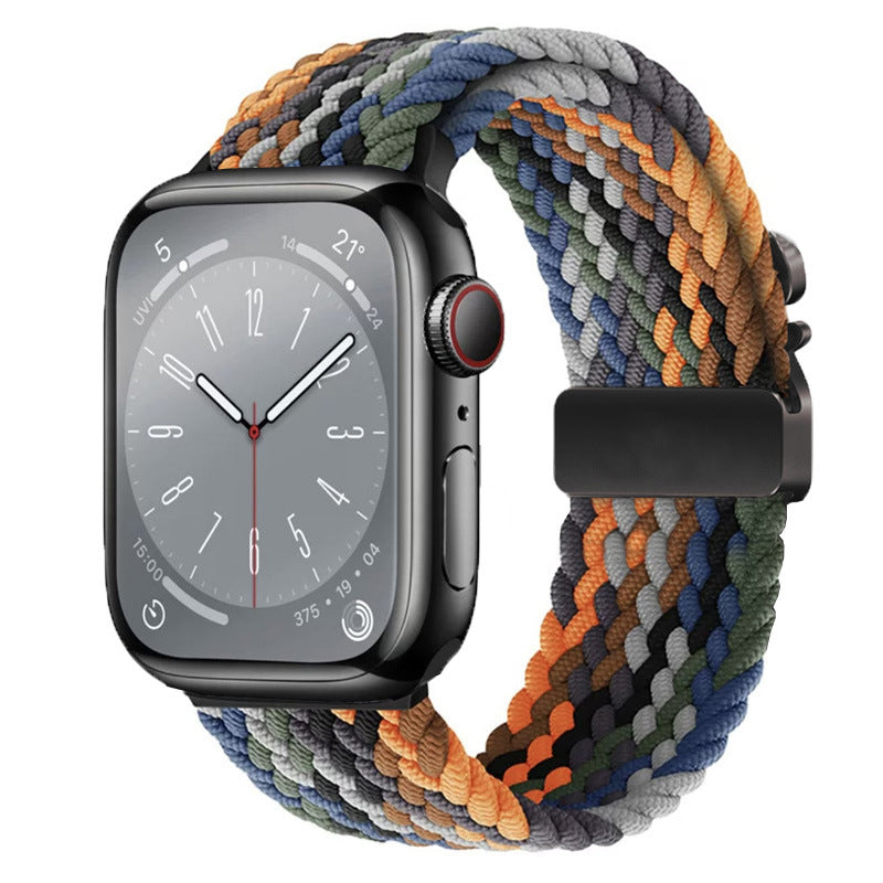 Braided Nylon Apple Watch Strap with Parachute Buckle