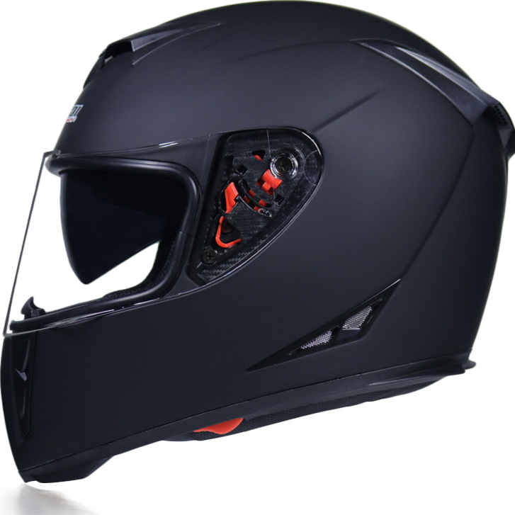 Full Face Bicycle Helmet with Dual Lenses