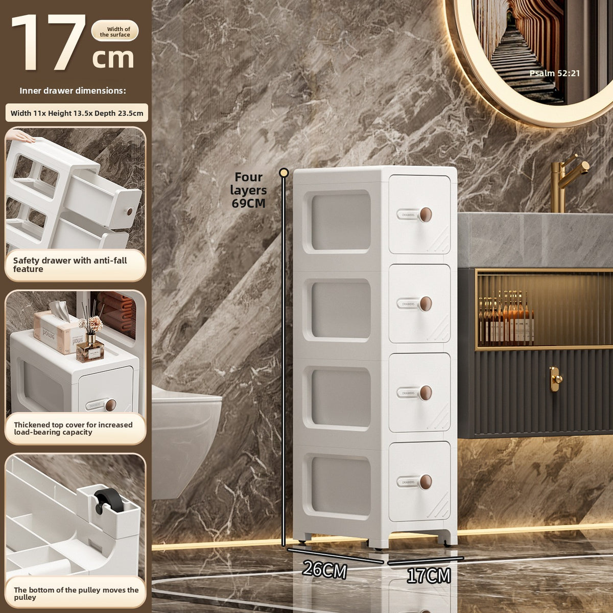 Plastic storage cabinet