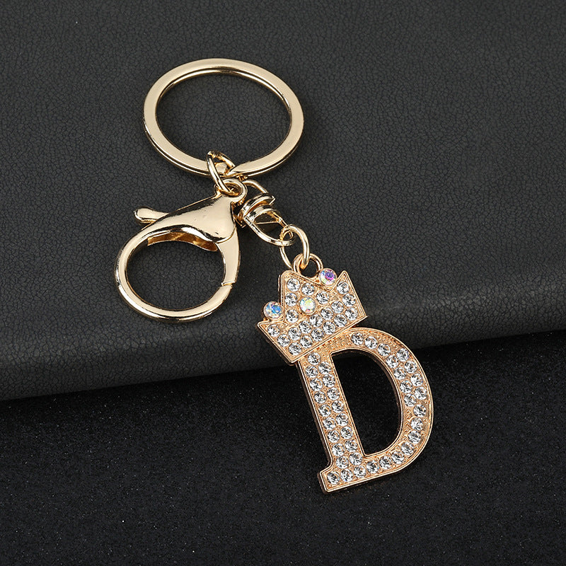 Fashion Zinc Alloy Letter Keychain Pendant