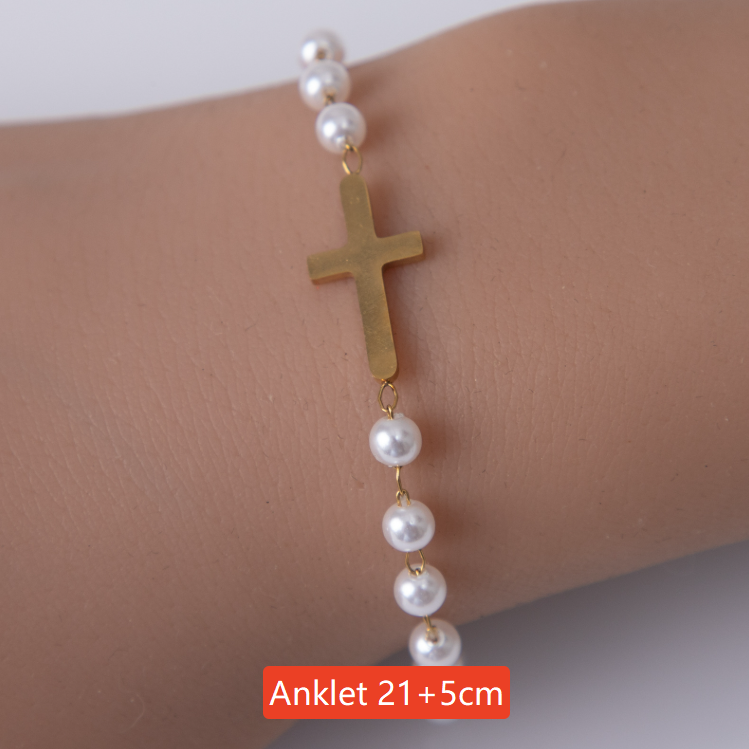 Religious Cross Stainless Steel Jewelry Bracelet