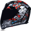 Full Face Motorcycle Helmet with Dual Lens and Anti-Fog