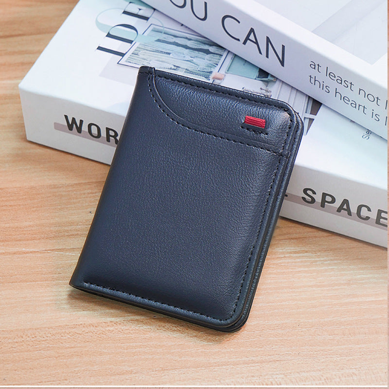 Vertical Multi Slot PU Card Holder Wallet