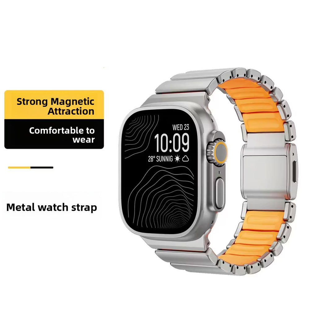 Magnetic Titanium Alloy Watch Strap for Apple Ultra S11/S12