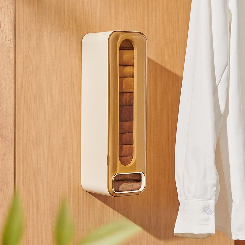 Wall Mounted Underwear Socks Storage Organizer