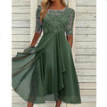 Elegant Chiffon Lace Evening Dress